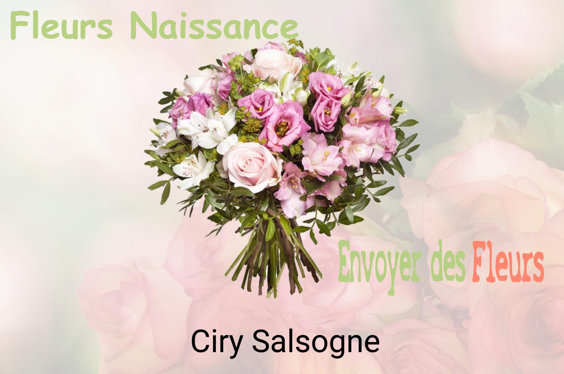 Bouquet de fleurs de naissance livré à Ciry-Salsogne